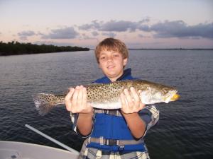 Tyler with a nice seatrout
